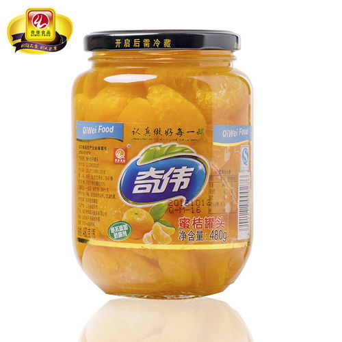 武漢美味云果 480g×4罐裝糖水桔子罐頭，顆顆蜜桔香甜入心